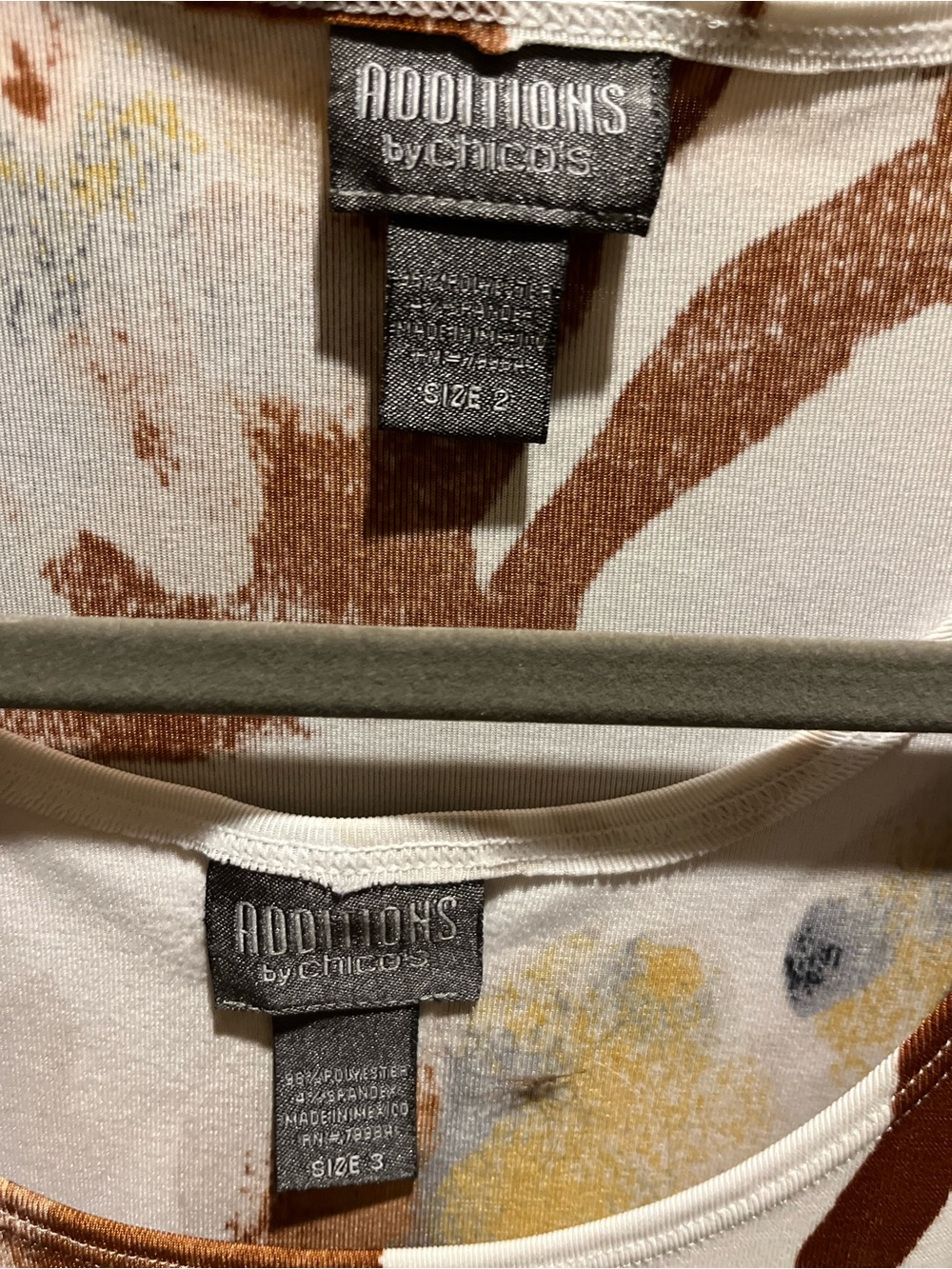 37. WOMENS CHICO’S 3/XL DETAIL TOP & TANK SET - Picture 2 of 5